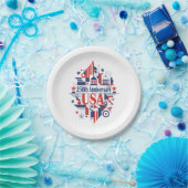 Amerikas 250. Jubiläum Pappteller (Party)