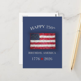Amerikas 250. Jubiläum Patriotic 4. Juli Postkarte