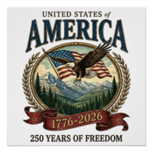Amerikas 250. Jubiläum Poster