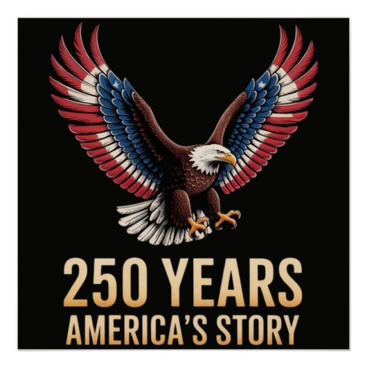 Amerikas 250. Jubiläum Poster (Vorderseite)