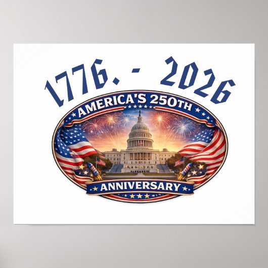 Amerikas 250. Jubiläum Poster (Vorne)