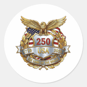 Amerikas 250. Jubiläum Runder Aufkleber