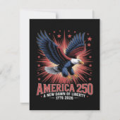 Amerikas 250. Jubiläum Save The Date (Vorderseite)
