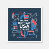 Amerikas 250. Jubiläum Serviette (Vorderseite)