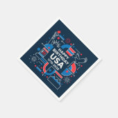Amerikas 250. Jubiläum Serviette (Ecke)