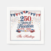 Amerikas 250. Jubiläum Serviette (Vorderseite)