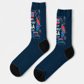 Amerikas 250. Jubiläum Socken (Linkes Detail)