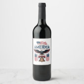 Amerikas 250. Jubiläum Weinetikett (Vorderseite)
