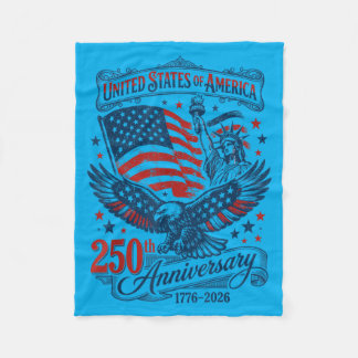 Amerikas 250. Jubiläum Weißkopfseeadler Amerikanis Fleecedecke