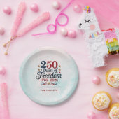 Amerikas 250. Jubiläums-Himmel Pappteller (Party)