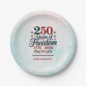 Amerikas 250. Jubiläums-Himmel Pappteller (Vorderseite)