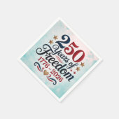 Amerikas 250. Jubiläums-Himmel Serviette (Ecke)