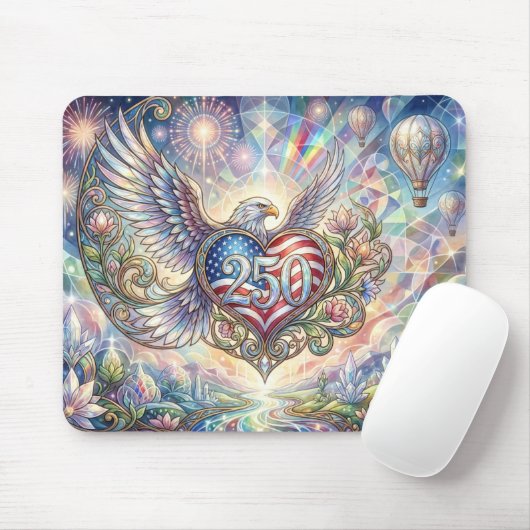 Amerikas 250. Jubiläums-Mauspad Mousepad (Mit Mouse)