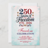 Amerikas 250. Jubiläumsfeier Einladung (Vorderseite)