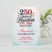 Amerikas 250. Jubiläumsfeier Einladung (Stehend Vorderseite)
