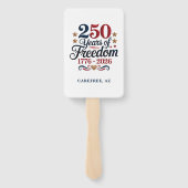 Amerikas 250. Jubiläumsfeier Fächer (Rückseite)