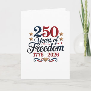 Amerikas 250. Jubiläumsgruß Karte
