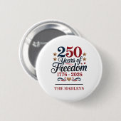 Amerikas 250. Jubiläumsname Button (Vorne & Hinten)