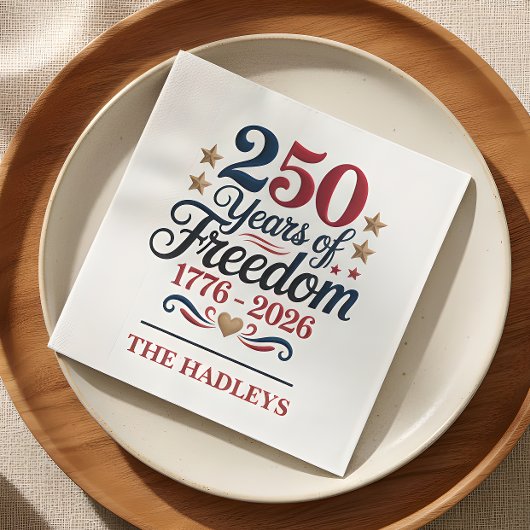 Amerikas 250. Jubiläumsname Serviette