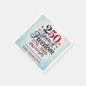 Amerikas 250. Jubiläumsname Sky Serviette (Ecke)
