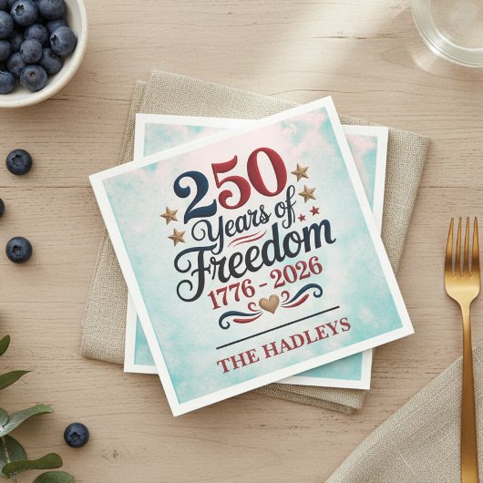 Amerikas 250. Jubiläumsname Sky Serviette