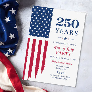 Amerikas 250. Jubiläumsveranstaltung Einladung