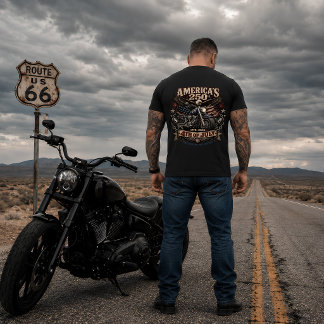 Amerikas 250. patriotischer Motorradbiker T-Shirt
