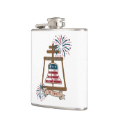 Amerikas 250. Riverside Raincross Flachmann (Links)