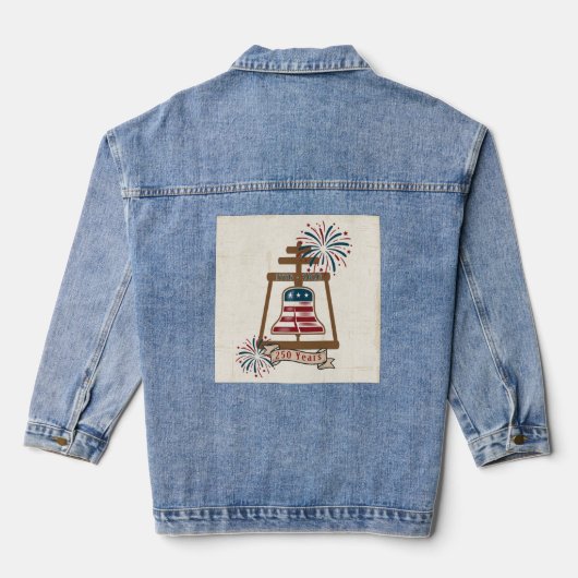 Amerikas 250. Riverside Raincross Jeansjacke (Rückseite)