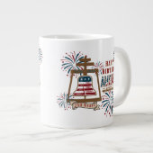 Amerikas 250. Riverside Raincross Jumbo-Tasse (Vorderseite Rechts)