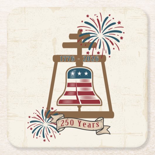 Amerikas 250. Riverside Raincross Rechteckiger Pappuntersetzer (Vorderseite)