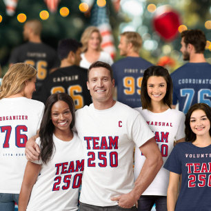 Amerikas 250. Team 250 Event Name Party Trikot T-Shirt