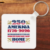 Amerikas 250. Unabhängigkeitstag Schlüsselanhänger (Rückseite)