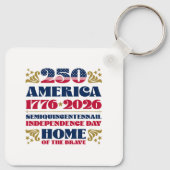 Amerikas 250. Unabhängigkeitstag Schlüsselanhänger (Rückseite)
