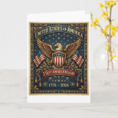 Amerikas 250. Version 1 Karte (Gelbe Blume)