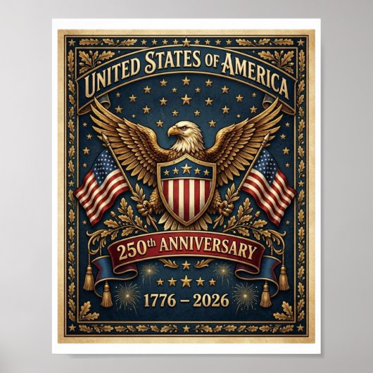 Amerikas 250. Version 1 Poster (Vorne)