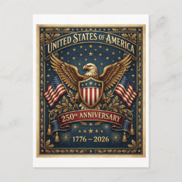 Amerikas 250. Version 1 Postkarte