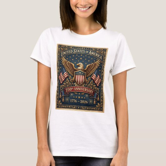 Amerikas 250. Version 1    T-Shirt (Vorderseite)
