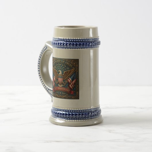 Amerikas 250. Version 2 Bierglas (Vorderseite Links)
