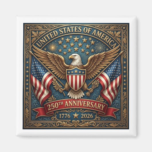 Amerikas 250. Version 2 Magnet (Vorne)