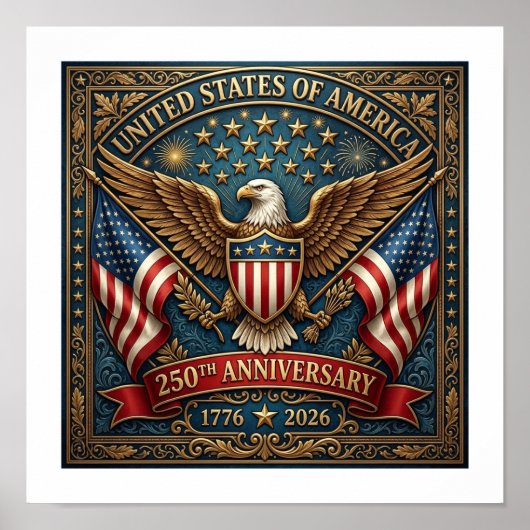 Amerikas 250. Version 2 Poster (Vorne)