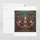 Amerikas 250. Version 2 Postkarte (Vorne/Hinten)