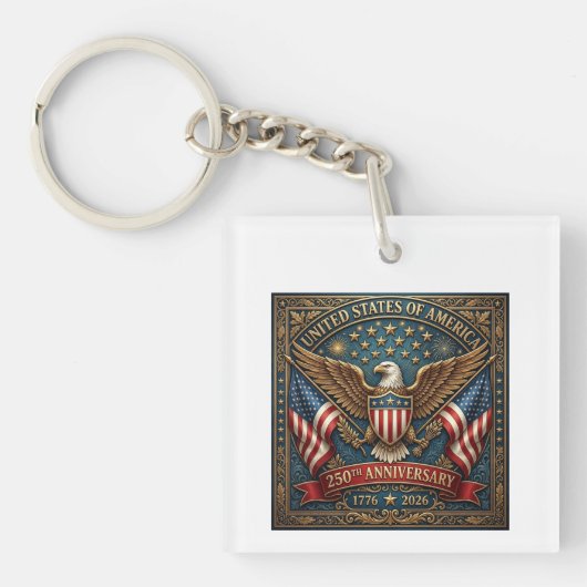 Amerikas 250. Version 2 Schlüsselanhänger (Vorderseite)