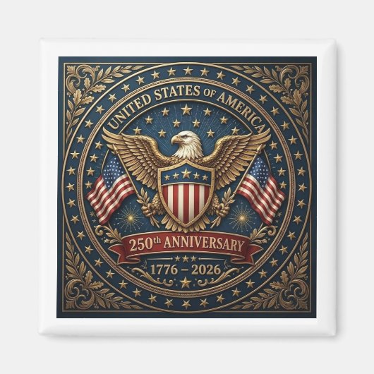 Amerikas 250. Version 3 Magnet (Vorne)
