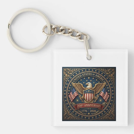 Amerikas 250. Version 3 Schlüsselanhänger (Vorderseite)