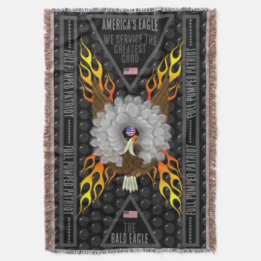 Amerikas Adler Full Pumped Patriot Decke (Vorderseite Vertikal)