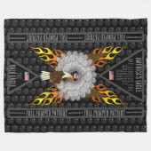 Amerikas Adler Full Pumped Patriot Fleecedecke (Vorderseite (Horizontal))