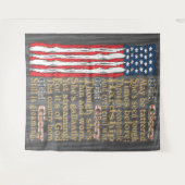 Amerikas altes Ruhm störte Bannergedicht Wandteppich (Vorderseite (Horizontal))