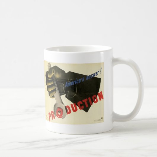 Amerikas Antwort! Produktion Kaffeetasse (Rechts)