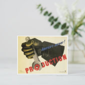 Amerikas Antwort! Produktion Postkarte (Stehend Vorderseite)